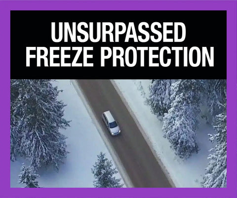 Top Shelf Ready To Roll Antifreeze Coolant Featuring Phosphate Silicate Free Organic Acid Formula For Real Deal Engine Guard Against Freezing Overheating And Rust In A Prediluted Ready To Pour Mix Case Of Six Gallons vehicle on snowy road with trees