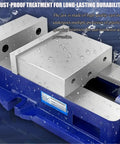 Rust-proof Rugged Bench Vise With 360 Degree Rotary Handle, Built Tough High Precision Table Clamp For Woodworking and Metalworking