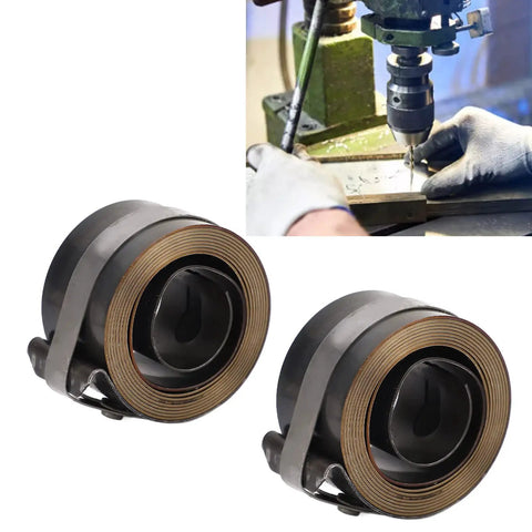 Two Piece Drill Press Return Spring Replacement Coil For Bench Drills, Chromed Steel Quill Return Spring and machine usage