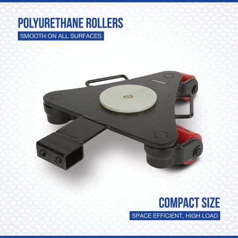 Strongway Heavy Duty Machinery Mover With 360 Degree Rotation Smooth Polyurethane Rollers move appliances, compact design for easy use.