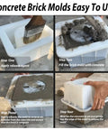 Concrete Brick Molds For DIY Projects Reusable ABS Plastic Square Hollow Block Molds step-by-step guide for easy use.