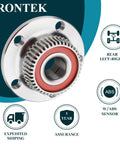 Beefy 2 Piece Rear Wheel Hub And Bearing Kit With ABS For Audi TT 00 06 Quattro And Volkswagen Beetle 98 10, close-up view