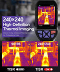 Pro Grade Thermal Imaging Camera With 240 X 240 IR Resolution And Heat Vision Clarity Two Point Eight Inch LCD Screen Less Than 50 mK Sensitivity And Smooth 25 Hz Frame Rate For Fast On Site Heat Detection handheld thermal camera with 2.8-inch LCD, 240x240 display