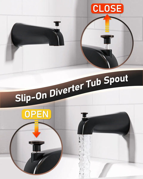 Built Different Oil Rubbed Bronze Shower Tub Faucet Set With Single Handle And Six Inch Rain Shower Head Wall Mount Bathroom Trim Kit Dripping In Gritty Quality And Smooth Pressure Balance For Total Spa Vibes Daily