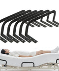 Heavy Duty Mattress Retainer Bar Brackets Set Of Six Prevent Slide And Keep Your Bed Locked In Place With Antislip Stopper Rails for adjustable beds.