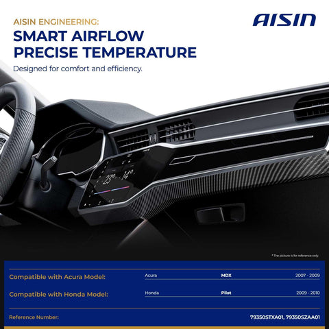 Dashboard view illustrating Main HVAC Air Door Actuator For Honda Pilot 2009 2010 And Acura MDX 2007 2009 Recirculation Mode