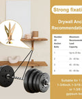 Heavy Hauling Self Drilling Drywall Anchors With Screws Kit for wall sheetrock mounting and weight recommendations displayed.