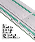 Guide Rail Connector Set For Track Saws Self Aligning Keeps Rails Straight For Long Cuts Fits Integrated TSlots And Most Rail Systems