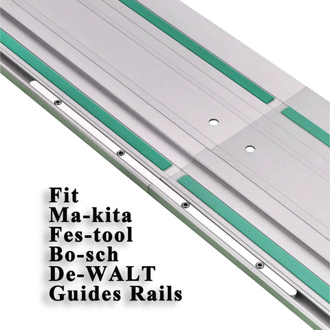 Guide Rail Connector Set For Track Saws Self Aligning Keeps Rails Straight For Long Cuts Fits Integrated TSlots And Most Rail Systems