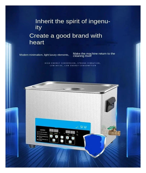 Heavy Duty Ultrasonic Cleaner Packs Bad-Ass Power, 10L stainless steel unit for cleaning circuit boards and injectors.