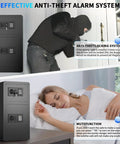 7.5 Cuft Large Fireproof Home Safe With Digital Keypad And Two Doors Hidden Compartment shown with anti-theft alarm system