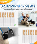 12 Pack Type CC Vacuum Bags For Oreck XL Upright Vacuums, Replacement Bags Fits XL2100RHS U2000R1 U2000RB1 U2000RB2L-1