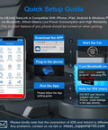 Bluetooth OBD2 Scanner For Cars, Easy Plug In Check Engine Light Reader With Live Data And Performance Tests setup guide