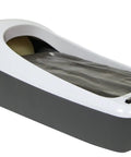 EZ Floor Guard Starter Kit With Heavy Duty 2.45 Mil Film in white, shoe cover applicator, holds 187 pairs, easy use, fits all sizes