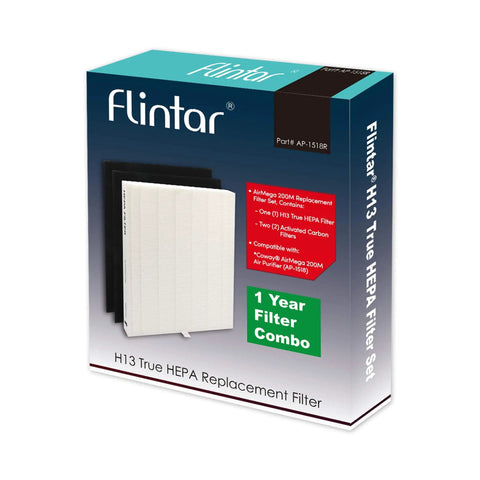 Replacement Air Filter For Coway AP-1512HH Mighty And Airmega 200M, H13 Main Filter With Two Activated Carbon Filters, box view