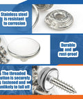 Pro Grade Canvas Snap Fastener Kit With Marine Grade Stainless Three Eighths Inch Snaps For Boats, Tents, Awnings