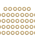 Top Notch 50 Pack M5x10x1.0 Copper Flat Washer Set With Brass Sealing Gaskets For Tight Electrical Fasteners And Serious Hardware Projects That Need A Secure Hold, brass washers array