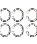 Set Of 10 Metal Bird Foot Rings With Easy Clip Openers For Small To Large Birds, Must-Have Fly Training And Identification Bands