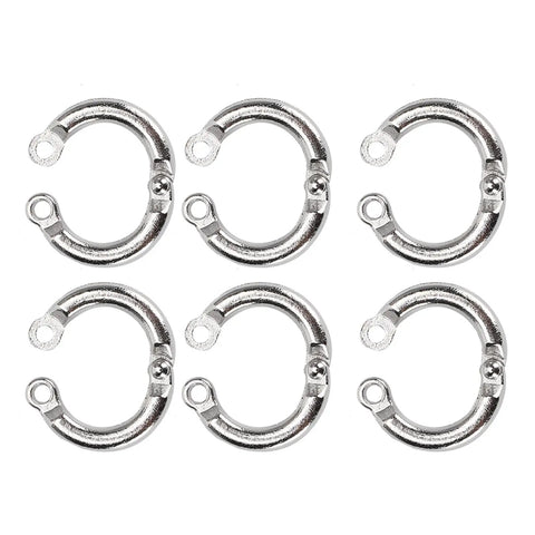 Set Of 10 Metal Bird Foot Rings With Easy Clip Openers For Small To Large Birds, Must-Have Fly Training And Identification Bands