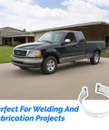 3 Inch Exhaust Tacking Band Clamp On For Welding And Fabrication Stainless Steel One Piece Universal Fit next to truck