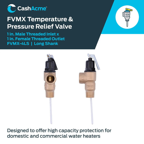 1 Inch FVMX-4LS Male Inlet Relief Valve Water Pressure Regulator Bronze Plumbing Fitting for Residential Systems Easy Push-To-Connect Durable Cartridge Design No Fuss Install, bronze valve shown front and side