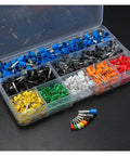 Top Notch 175 Mm Ferrule Crimper Plier Plus Massive 800 Terminal Connector Box Tool Kit For Electricians Who Want Heavy Duty Grip And Precision Every Single Time. color-coded ferrule terminal box