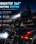 High Output 4000W Electric Motorcycle With A Dual 60V Battery Rig Delivering Over One Hundred Ten Miles Per Charge And Rolling Fifty MPH Tops With Quick Hydraulic Brake Stops For Adults Who Want Zero Hassle And Maximum Thrill showcasing its 360° lighting system.