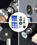 32 Piece Cutting Wheel Set With HSS Circular Saw Blades And Diamond Cutter Wheels Kit for precision cutting on metal, wood, plastic