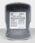 Rear view showing cut-on and cut-off settings of 40 To 60 PSI Water Pressure Switch For Well Pumps, 1/4 Inch Female NPT
