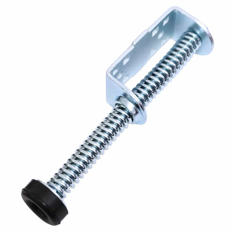Pair of heavy duty garage door plunger bumpers with springs left and right for opener system parts nine inch steel construction