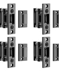 4 Pack Heavy Duty Door Roller Catch Kit With Strike Plate, Silent Ball Catch, Top Of Door Mount, Adjustable Solid Zinc Latch