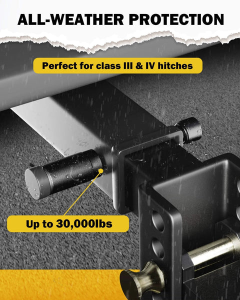 Five Eighth Inch Trailer Hitch Pin Lock Fits Two To Two And A Half Inch Receivers Three And A Half Inch Span Heavy Duty Anti Theft Lock