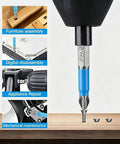 Flat Head Wood Screws Set Assortment 360 Pieces With Phillips Driver Bit Self Tapping Screws For Wood And Metal Zinc Plated Countersunk Full Thread Easy To Install Durable Bit Included Ideal For DIY Home Projects. PH2 bit for furniture assembly and repair
