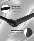 Set Of 2 Adjustable Clamping Lever Handles M8x20mm Quick Release Bolts Black Oxide Carbon Steel Male Threaded Stud for industrial use