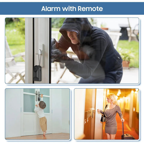 Touch Sensor Door Alarm With 120db Ultra Loud Ring Vibration Triggered Portable Security For Doors Totally For Home Apartment Hotel Travel Bedrooms Kids Toddlers Elderly Guests Keeps Your Space Safe And Quiet on door and window