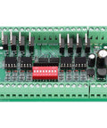 Top view of 8 Channel NPN and PNP to NPN Level Converter Module For 5V And 24V Signals, Fast 10 MHz Optocoupler Isolation, Safe Level Shifting
