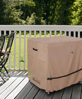 Waterproof Patio Cooler Cart Cover Fits 80-100 Quart Carts Up To 40In Long, 20In Wide, And 34In High, Durable Heavy Duty 602D Canvas