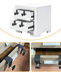 4 Piece Drawer Front Installation Clamps Set Adjustable Drawer Fixing Clips Cabinet Jig C Clamps For Woodworking Durable Quick Fitting