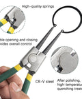 Pro Grade 4 Piece Snap Ring Pliers Set 7 Inch Heavy Duty Circlip Pliers Kit For Snap Ring Removal in use with high-quality springs