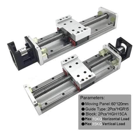 X Y Z Axis Slide Stage With SFU1605 Ball Screw 1610 Linear Guide 400mm Travel Three Axis Linear Motion Module for CNC Projects