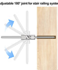 Upgraded 40 Pack T316 Stainless Steel 180 Degree Adjustable Swage Lag Screws Left And Right for wood post railing