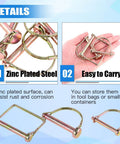 Built Tough Heavy Duty PTO Pin Assortment Kit For Farm Trailers And Wagons, 20 Pcs Zinc Plated Steel Pins details