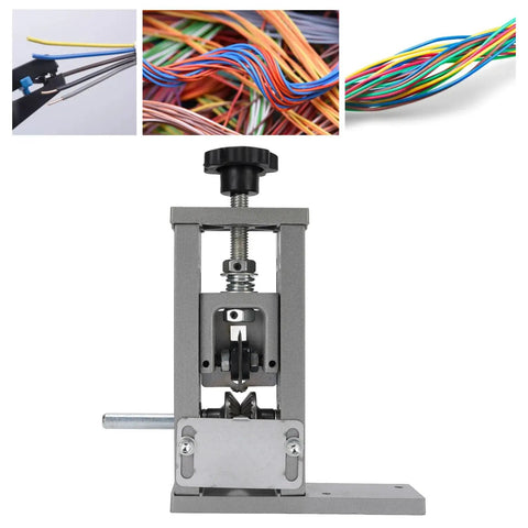 Fabater Two In One Wire Stripping Machine Manual Hand Crank And Electric Drill Powered, showcasing the adjustable stripping mechanism.