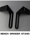 Two Piece Bench Grinder Tool Rest Bracket Set Built From Heavy Duty Carbon Steel For Your Grinder Polisher Pro Grade