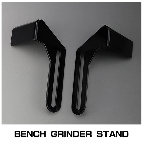Two Piece Bench Grinder Tool Rest Bracket Set Built From Heavy Duty Carbon Steel For Your Grinder Polisher Pro Grade