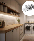 White Nickel Satin Self Closing Cabinet Hinges Set 16 Pieces With Soft Close Dampers in modern kitchen setting.
