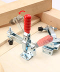 10 Pack Quick Release Horizontal Toggle Clamps Gh 12130 Heavy Duty Five Hundred Lbs Grip showcasing adjustable galvanized steel clamps.
