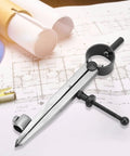 Reliable Smooth Operator Adjustable Rotating Craft Tool Wing Divider Line Scriber Drawing Compass Built Tough For Metal Fabrication And Leather Crafting Precision Layout on engineering plans.