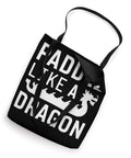Dragon Boat Racing Festival Tote Bag For Fans And Athletes with bold dragon artwork and black handles, polyester canvas