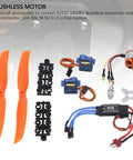 Pro Grade RC Aircraft Accessories Kit with A2212 1400KV Brushless Motor, 30A ESC, SG90 Micro Servo, 8060 Propeller Set